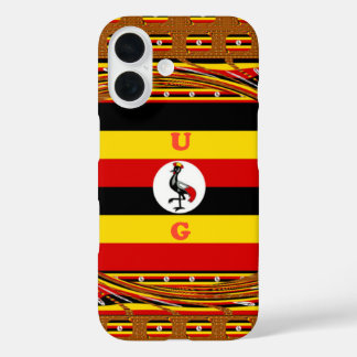 Uganda's Heartbeat: A Symphony of Symbol Colours iPhone 16 Case