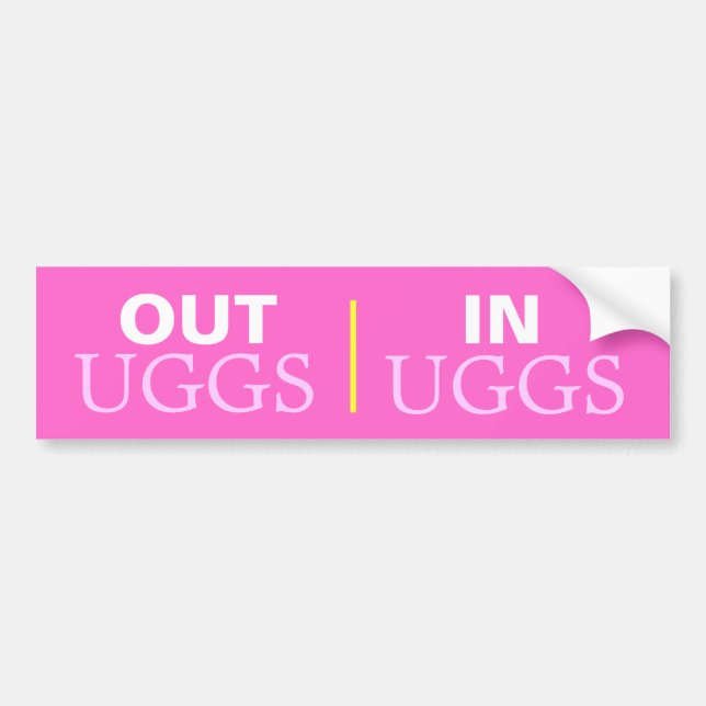 UGGS BUMPER STICKER (Front)
