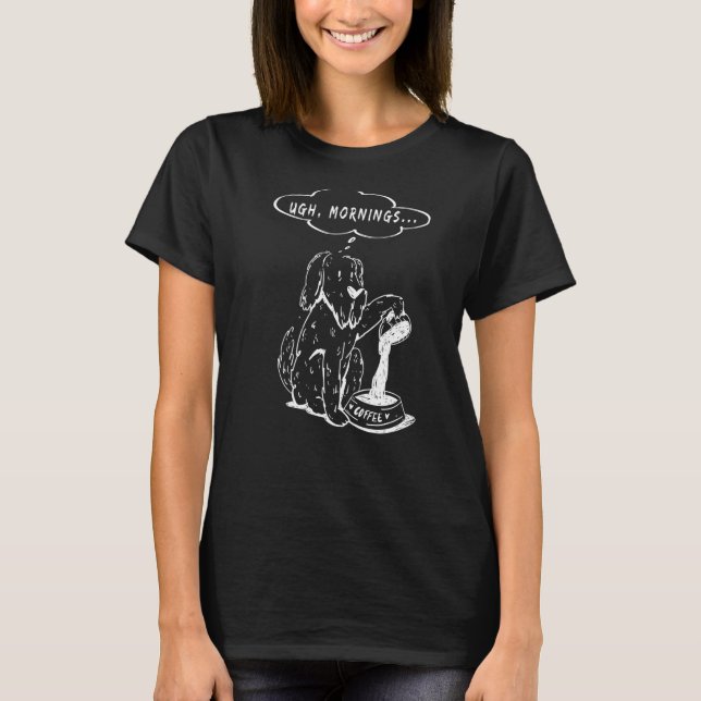 Ugh Mornings I Hate Walking On Thin Ice Cute Hand  T-Shirt (Front)