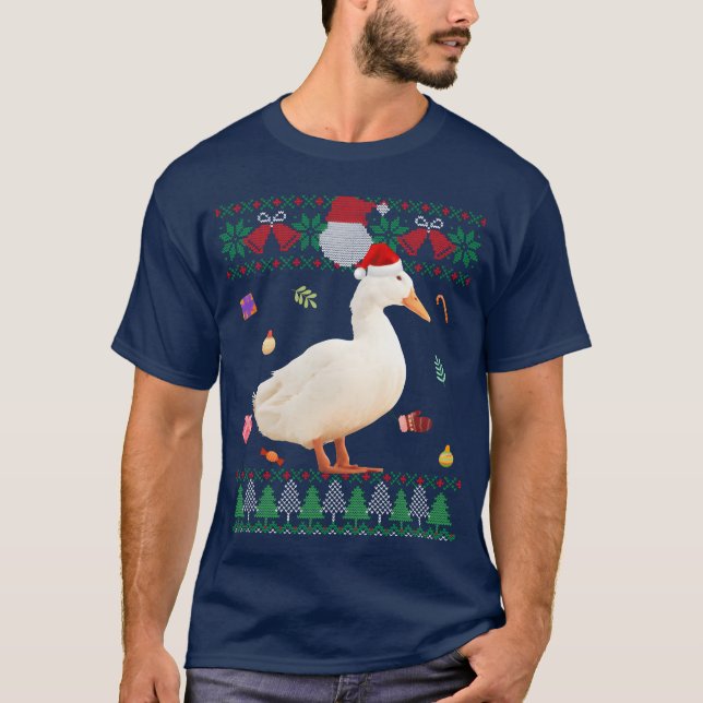 Ugly Animals Santa Duck gift T-Shirt (Front)