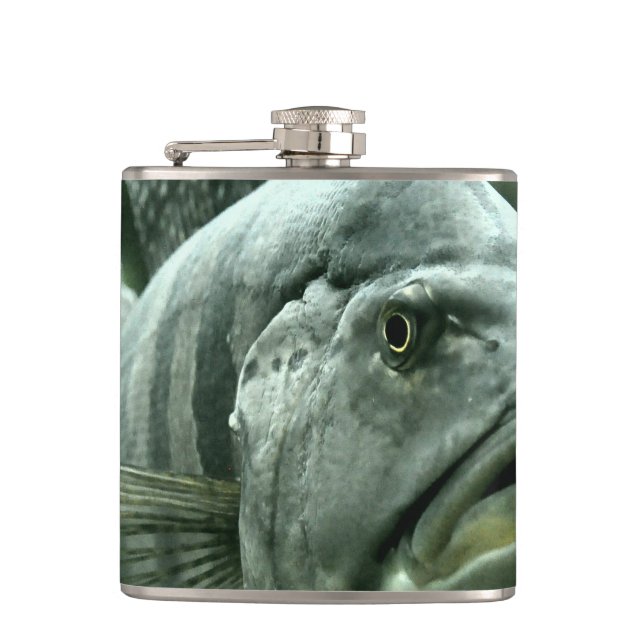Ugly Aquarium Fish Hip Flask (Front)
