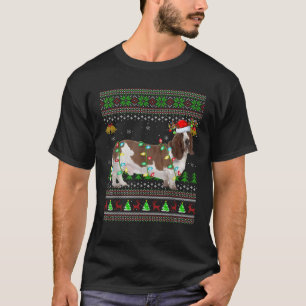 Ugly Basset Hound Dog Xmas Lighting Basset Hound C T-Shirt