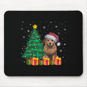 Ugly Briard Santa Hat Christmas Lights Dog Lover X Mouse Mat