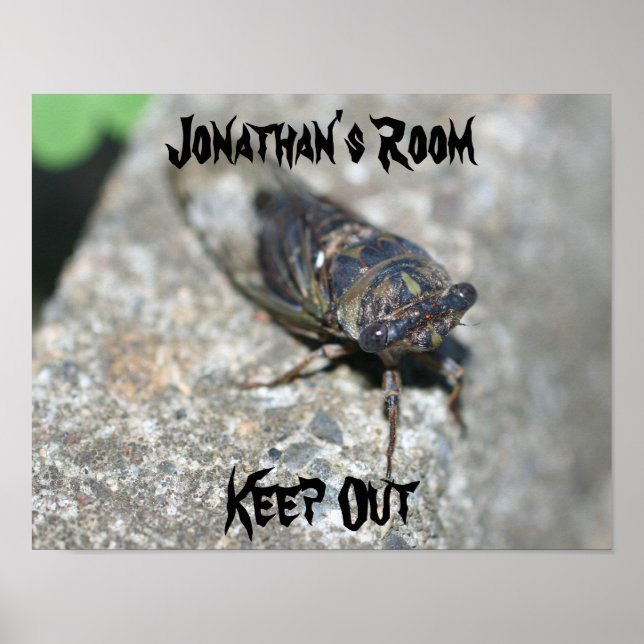 Ugly Bug Kids Room Personalized Wall Door  Poster (Front)