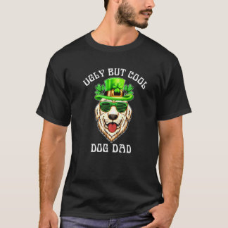 Ugly But Cool Dog Dad Cute Golden Retriever Dog Br T-Shirt