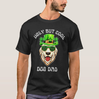 Ugly But Cool Dog Dad Cute Golden Retriever Dog Br T-Shirt