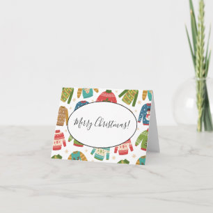 Ugly But Cute Ugly Christmas Sweaters Holiday Note Card