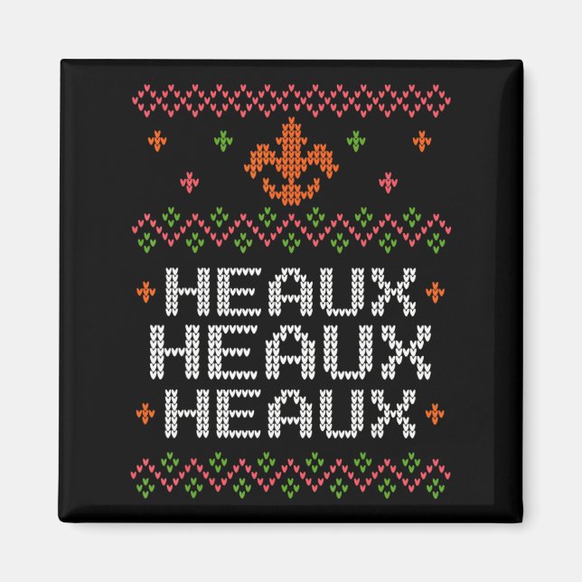 Ugly Cajun Christmas Xmas New Orleans Southern Lou Magnet (Front)