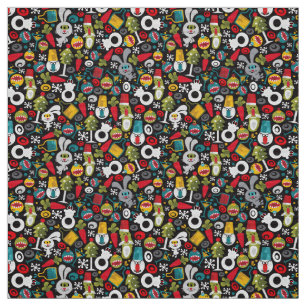 Ugly Christmas and Happy New Year Fabric
