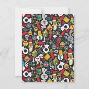 Ugly Christmas and Happy New Year Thank You Card