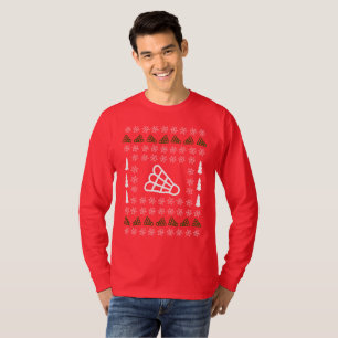 Ugly Christmas Badminton T-Shirt