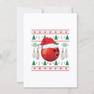Ugly Christmas Bowling Shirt Gift Boys Kids Ball Invitation