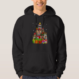 Ugly Christmas Cat Tree  Norwegian Forest Cat Xmas Hoodie