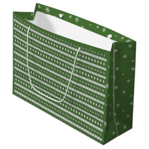 Ugly Christmas Chic Green Gift Bag