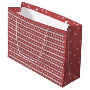 Ugly Christmas Chic Red Gift Bag
