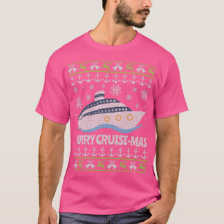 Ugly Christmas Cruise Ship Vacation  T-Shirt
