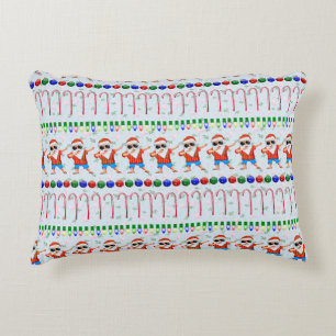Ugly Christmas Dabbing Santa Decorative Cushion