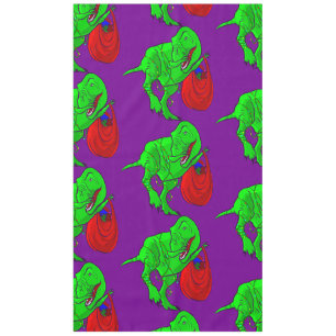 ugly christmas dinosaur tyrannosaurus rex tablecloth