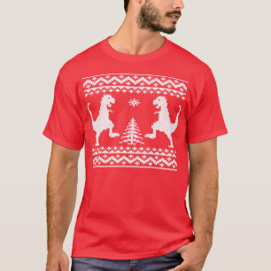 Ugly Christmas Dinosaurs T-Shirt