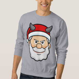 ugly christmas evil santa sweatshirt