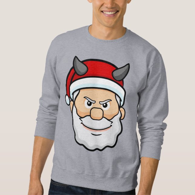 ugly christmas evil santa sweatshirt (Front)
