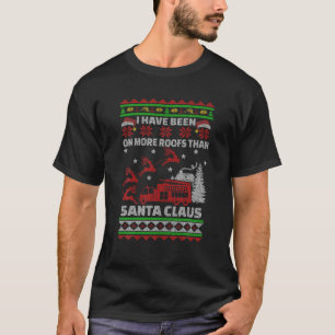 Ugly Christmas Firefighter Funny Firefighting Xmas T-Shirt