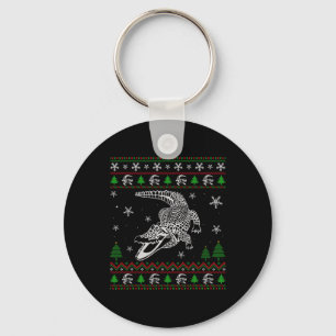 Ugly Christmas For Alligator Lovers Fun Ugly  Key Ring