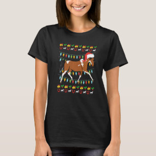 Ugly Christmas horse rider equestrian Christmas T-Shirt