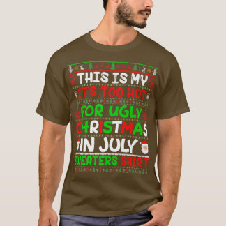 Ugly Christmas in July Sweaters Hawaiian Beach Sum