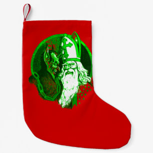 ugly christmas krampus st nicholas santa small christmas stocking