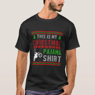 Ugly Christmas Motorcycle Motocross Enduro Dirt Bi T-Shirt