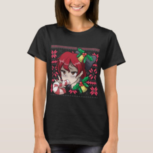 Ugly Christmas Otaku Ahegao Ecchi Etchi Lewd Henta T-Shirt