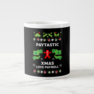Ugly Christmas Payroll Office Party    Large Coffee Mug