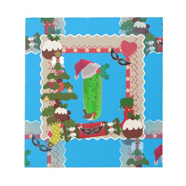 ugly christmas pickle notepad (Front)