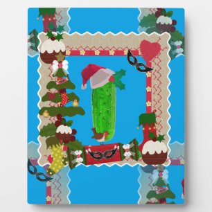 ugly christmas pickle plaque