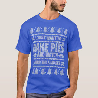 Ugly Christmas Pie Baking  T-Shirt