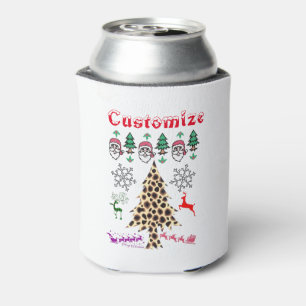 Ugly Christmas Random Mishmash Thunder_Cove Can Cooler