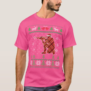 Ugly Christmas Rifle Hunting Hunter Gun Owner T-Shirt