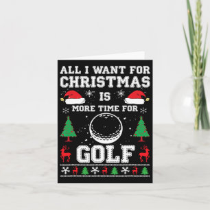 Ugly Christmas S Men's Dry Fit Golf Xmas Holiday G Card