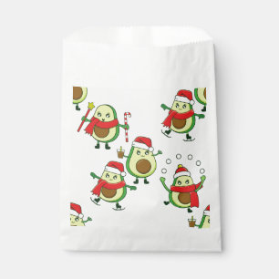 ugly christmas santa avocado coffee favour bags
