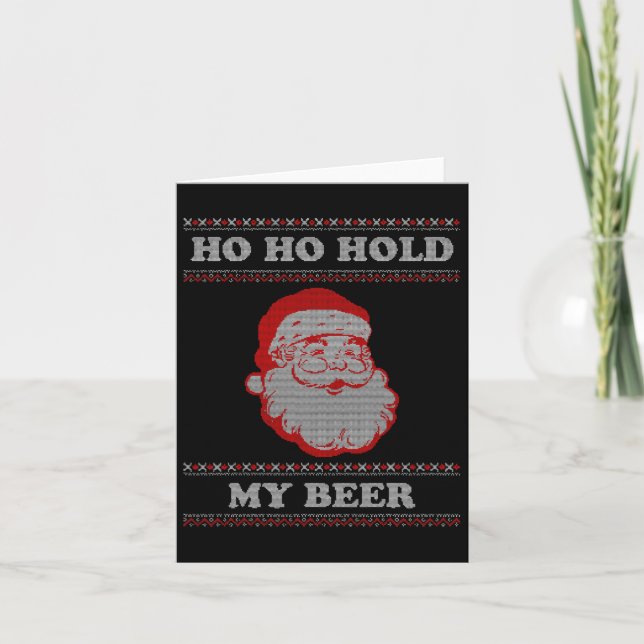 Ugly Christmas Santa  Card (Front)