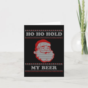 Ugly Christmas Santa Card