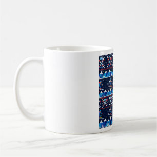 Ugly Christmas Ski Pattern Holiday Coffee Mug
