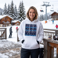 Ugly Christmas Ski Pattern Holiday