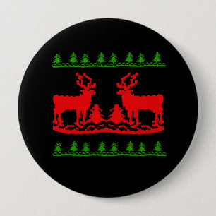 Ugly Christmas Sweater 10 Cm Round Badge