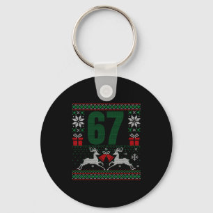 Ugly Christmas Sweater 67 Design  Key Ring