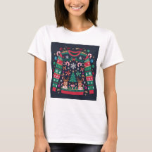 Ugly Christmas Sweater Aesthetic T-Shirt 