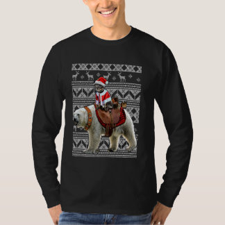Ugly Christmas Sweater Cat Shirt Santa Cat Shirt