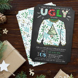 Ugly Christmas Sweater Chalkboard Holiday Party Invitation<br><div class="desc">Celebrate the holidays in style this Christmas with these trendy ugly sweater holiday party invitations. The design is easy to personalise with your own wording and your guests will be thrilled when they receive these fabulous invites.</div>