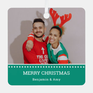 Ugly Christmas Sweater Champions Photo Metal Tree Decoration